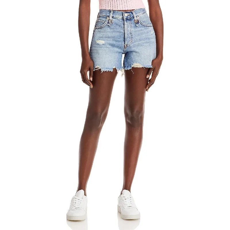 Cargo Women Shorts with Multiple Pockets for FunctionalityMakai Womens Denim High Rise Cutoff Shorts