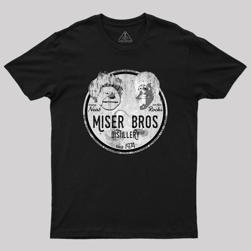 Crew Neck Women T Shirt with a Timeless DesignMiser Bros. Distillery Geek T-Shirt