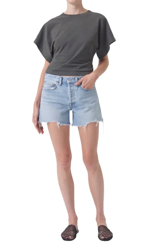 Elastic Waist Women Shorts for Easy Wear and ComfortParker Long Short In Agreement