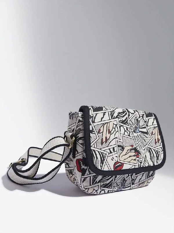 Bermuda Women Shorts for a Classic and Sophisticated LookWestside Multicolour Graphic Printed Sarah Sling Bag