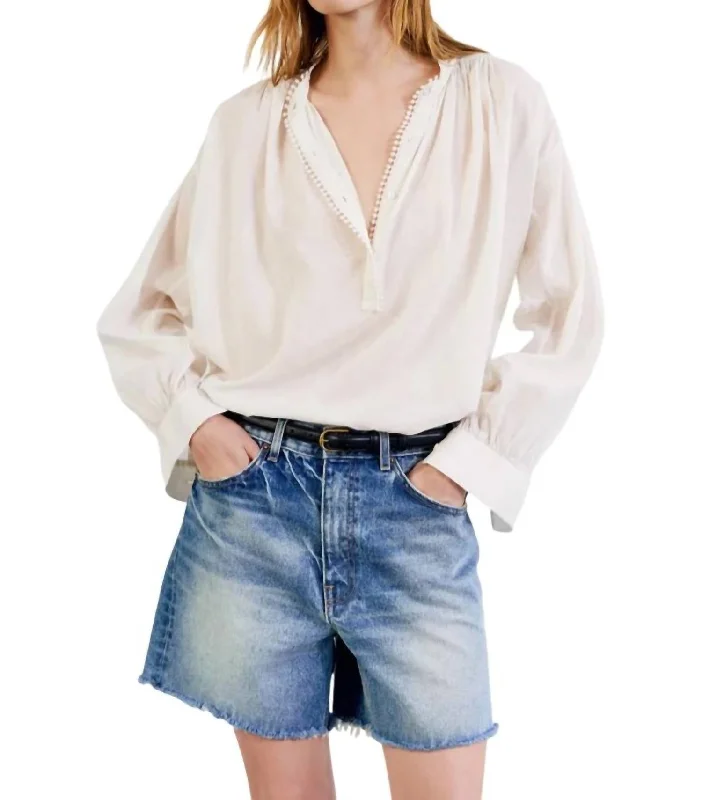 Stretchable Women Shorts for Maximum MobilityYoann Denim Short In Summer Wash