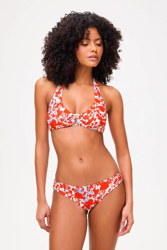 Sustainable bikini made from recycled materials for eco - conscious beachgoersDeia Rectangle Halterneck Top